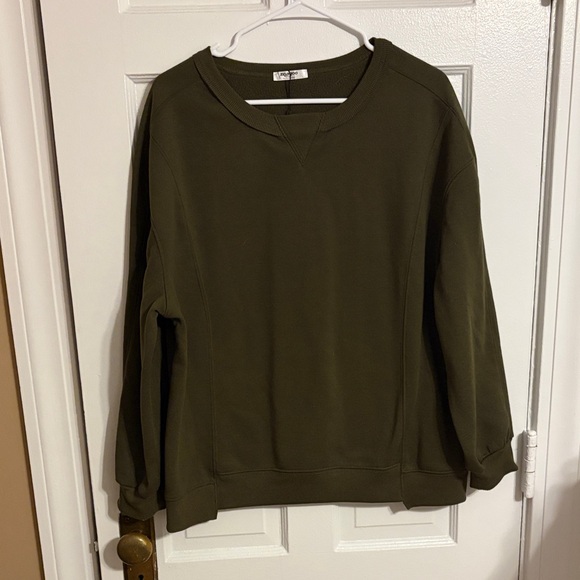 zeagoo Sweaters - Zeagoo Dark Olive Pullover